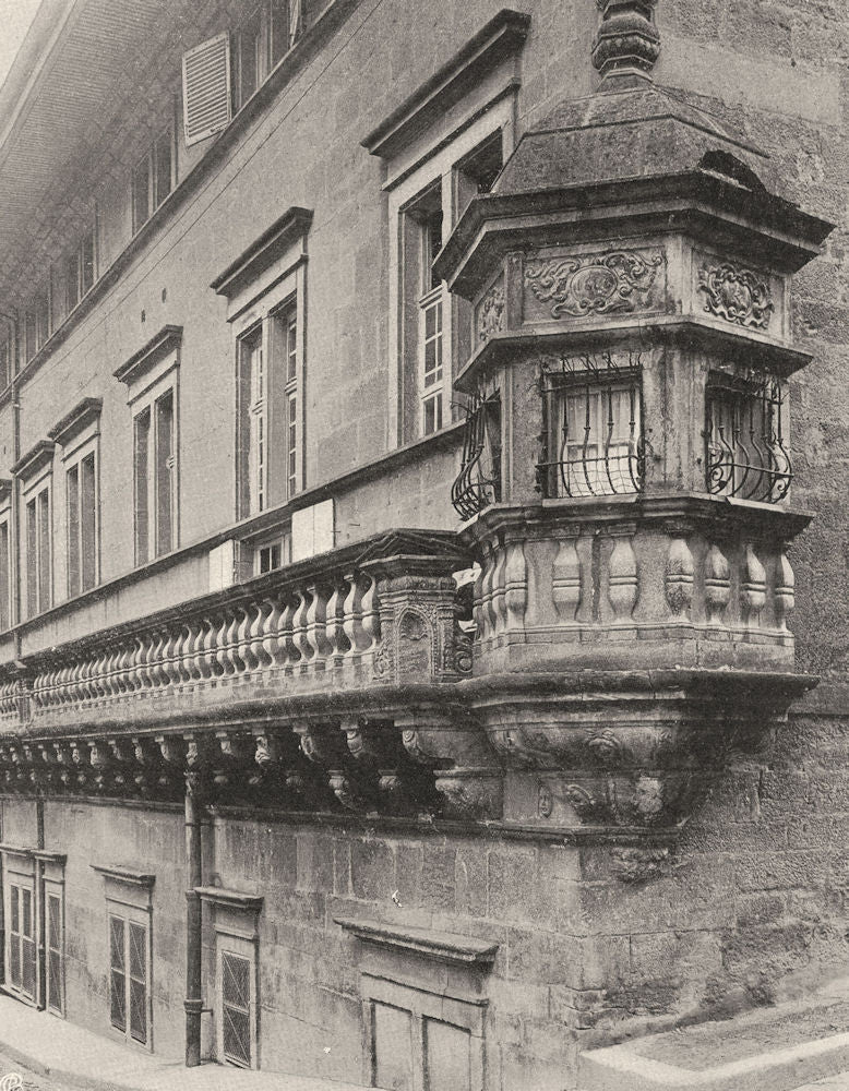 JURA. Dôle- L'hôpital 1905 old antique vintage print picture